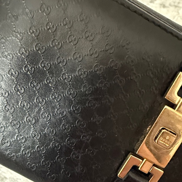 GUCCI Micro GG Pattern Genuine Leather Long Wallet - Picture 3 of 14